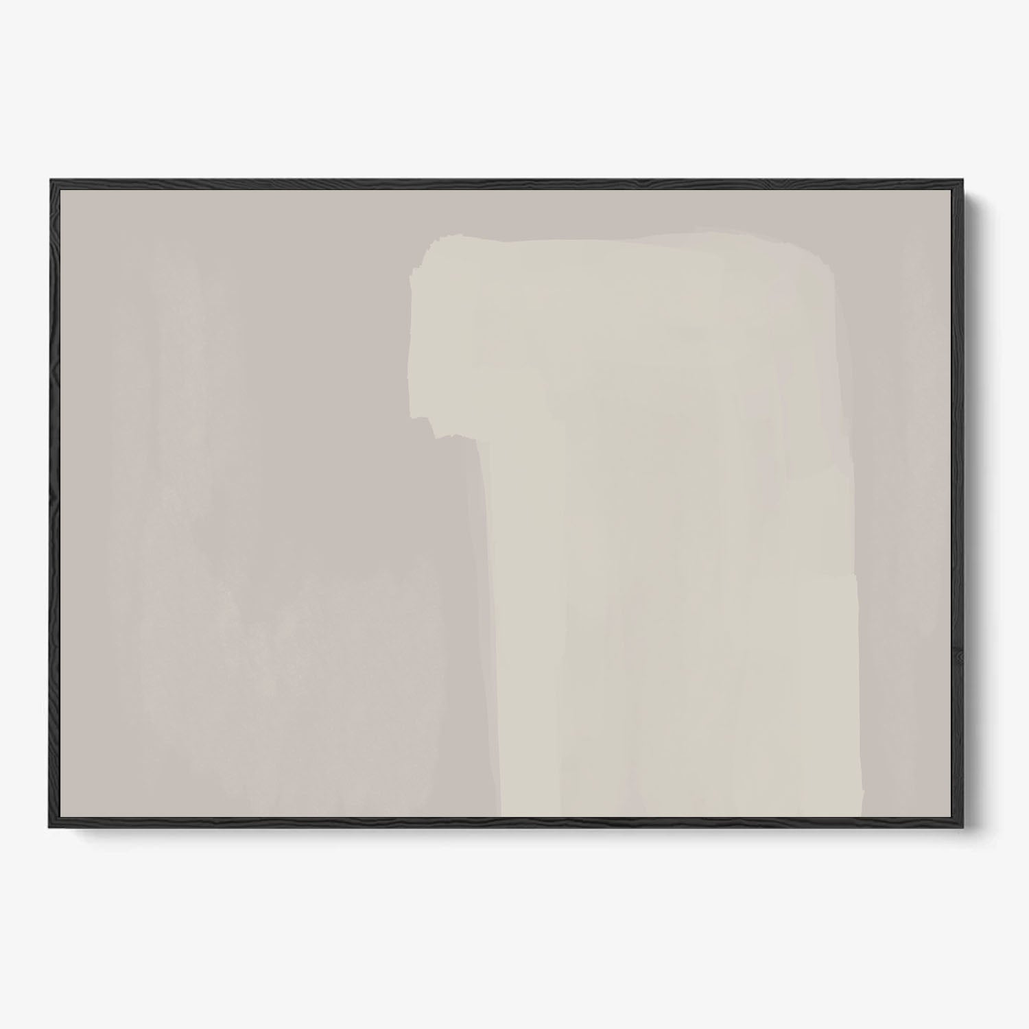 Neutral Notes No7 Framed Canvas-framed-Canvas Prints-Abstract House