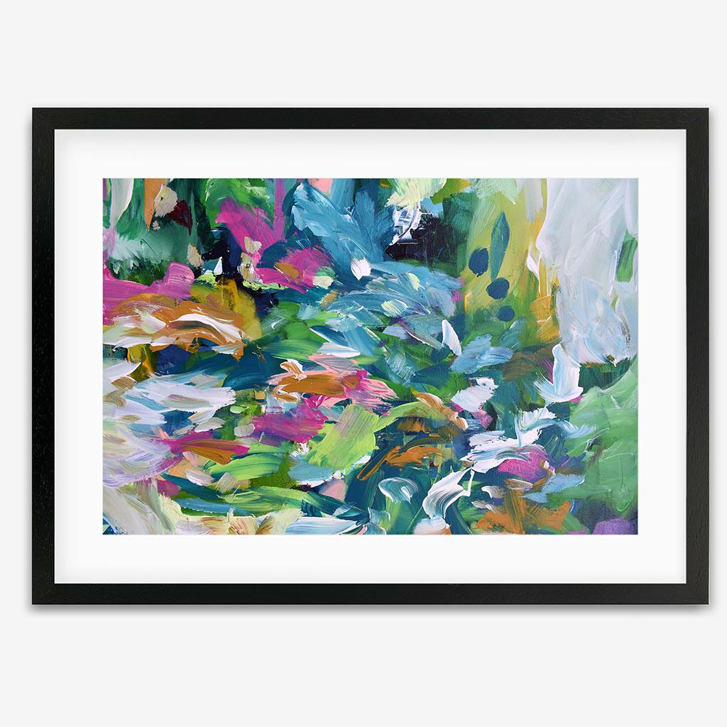 Abstract 145 Art Print - Black Frame - Abstract House