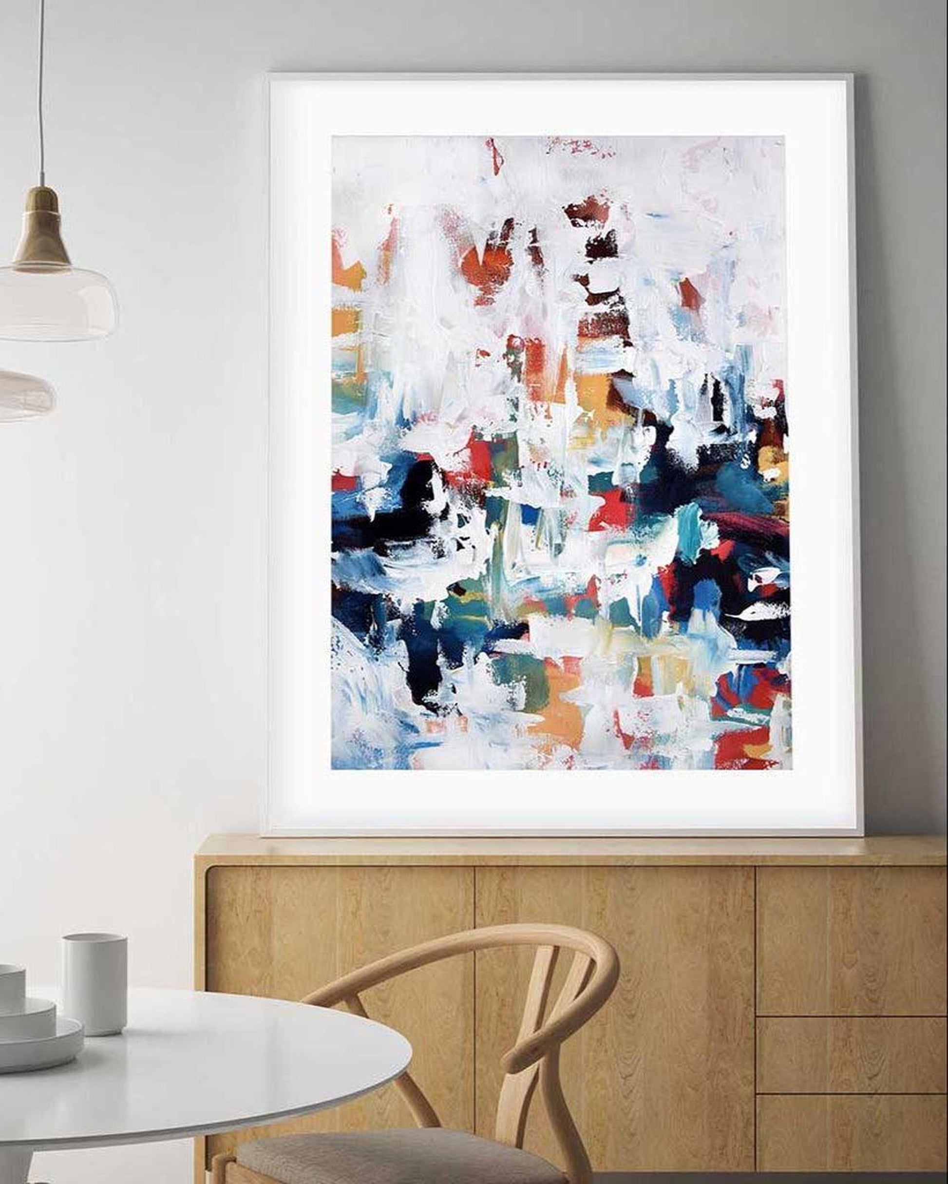 Abstract 193 Framed Art-framed-Wall Art Print-Abstract House