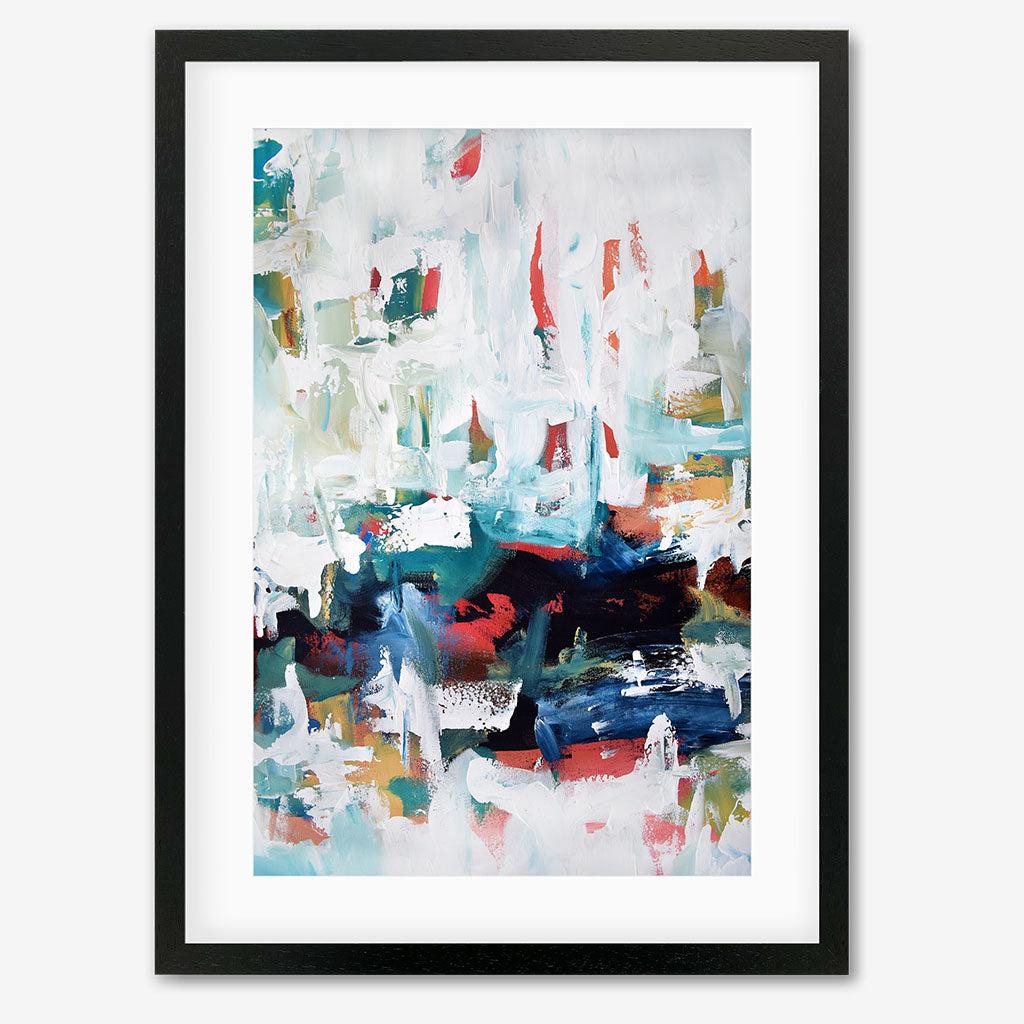Abstract 198 Art Print - Black Frame - Abstract House