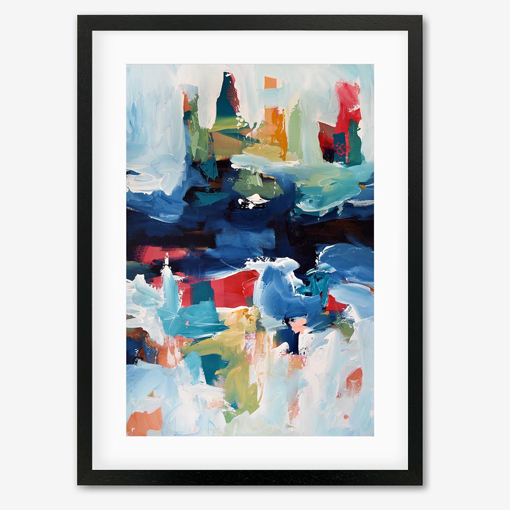 Abstract 347 Art Print - Black Frame - Abstract House