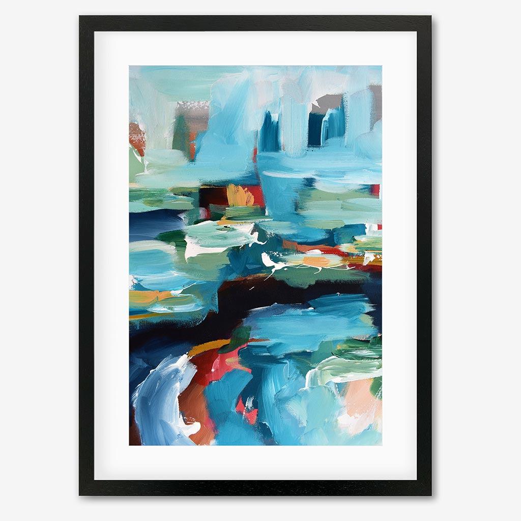 Abstract 353 Art Print - Black Frame - Abstract House