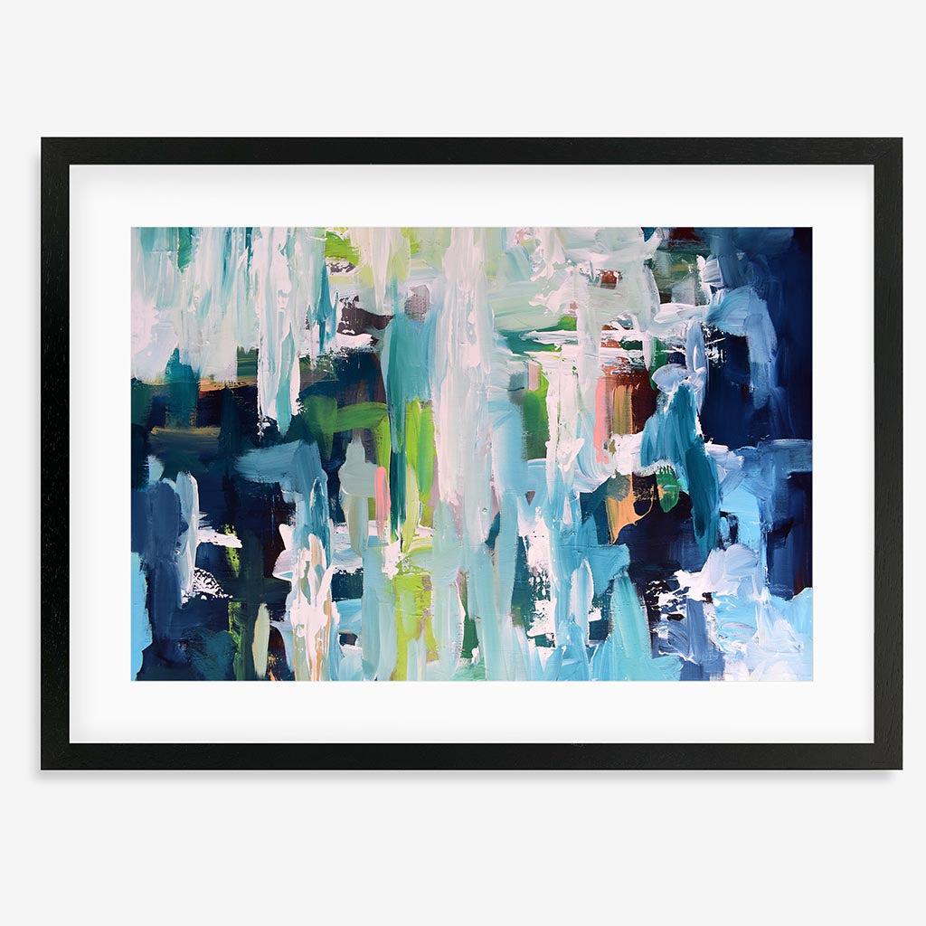 Abstract 396 Art Print - Black Frame - Abstract House