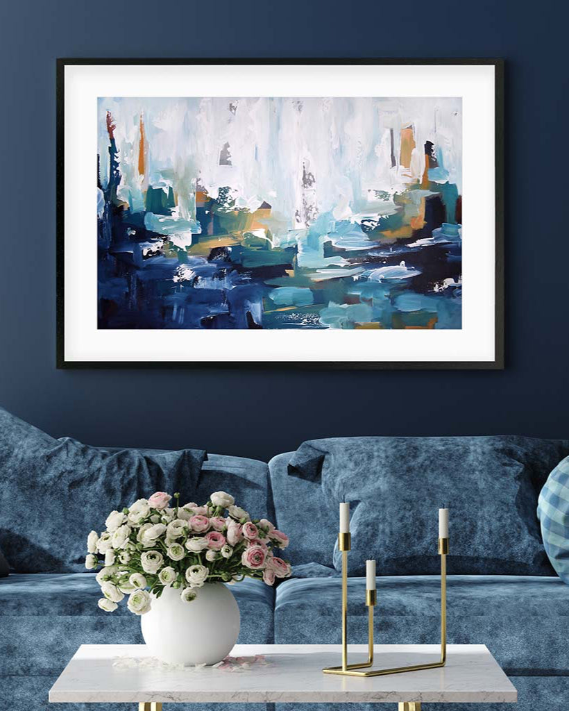 Abstract 403 Framed Art-framed-Wall Art Print-Abstract House