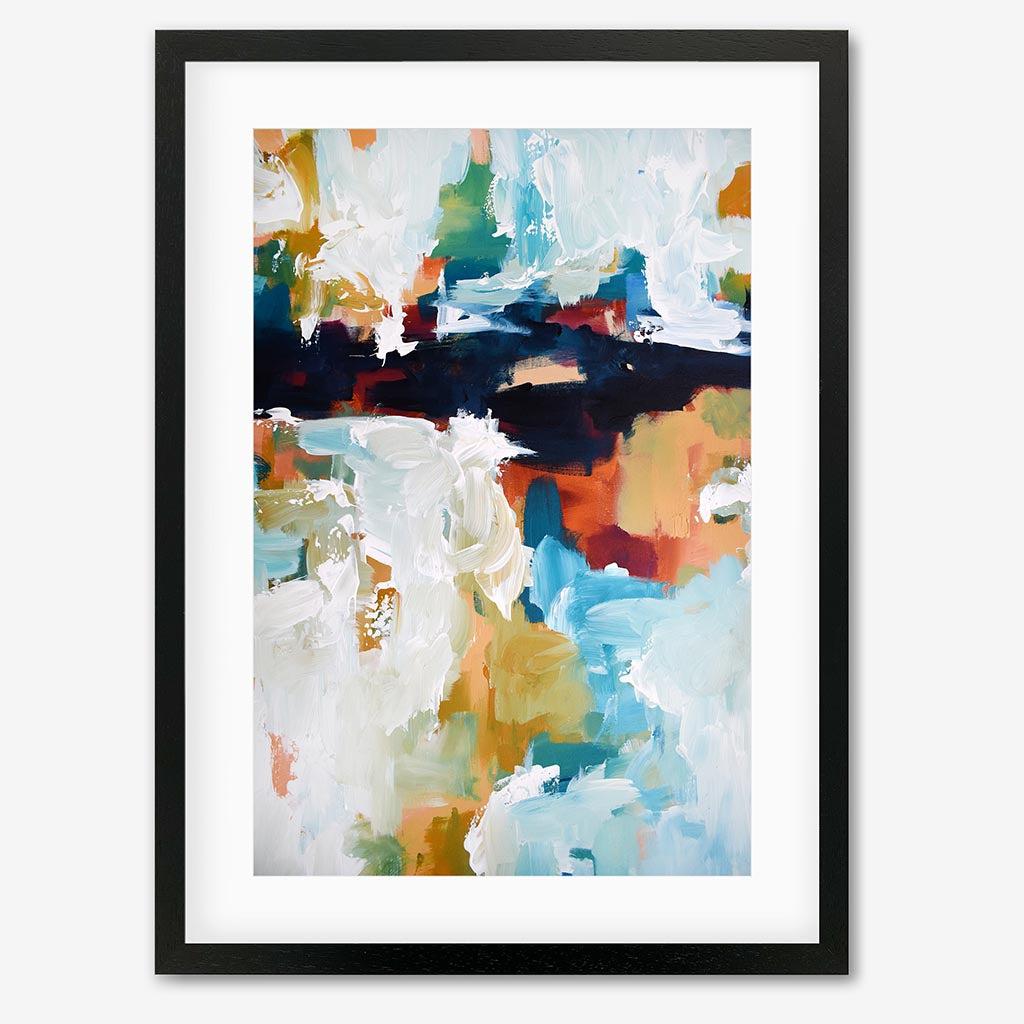 Abstract 410 Art Print - Black Frame - Abstract House