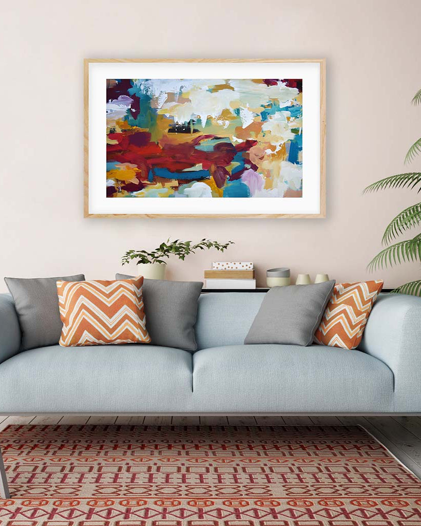 Abstract 418 Framed Art-framed-Wall Art Print-Abstract House