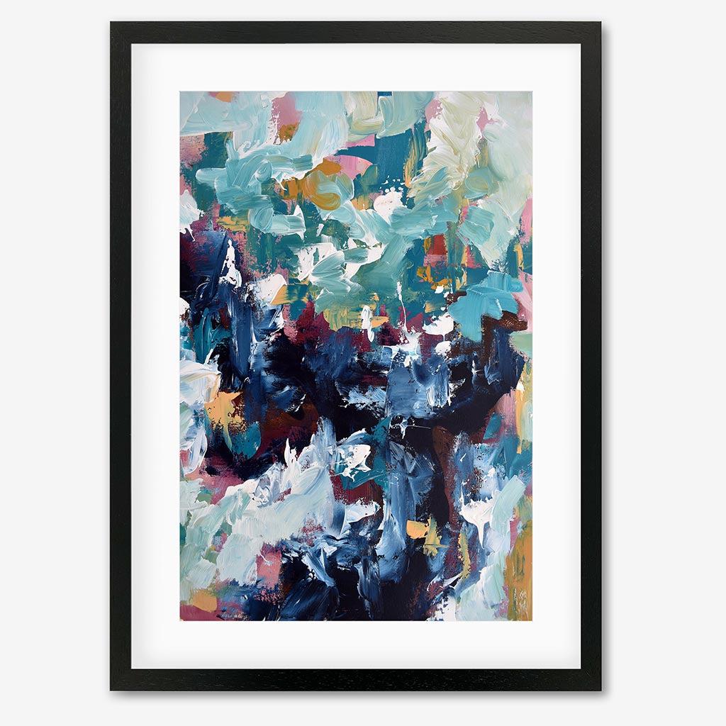 Abstract 474 Art Print - Black Frame - Abstract House