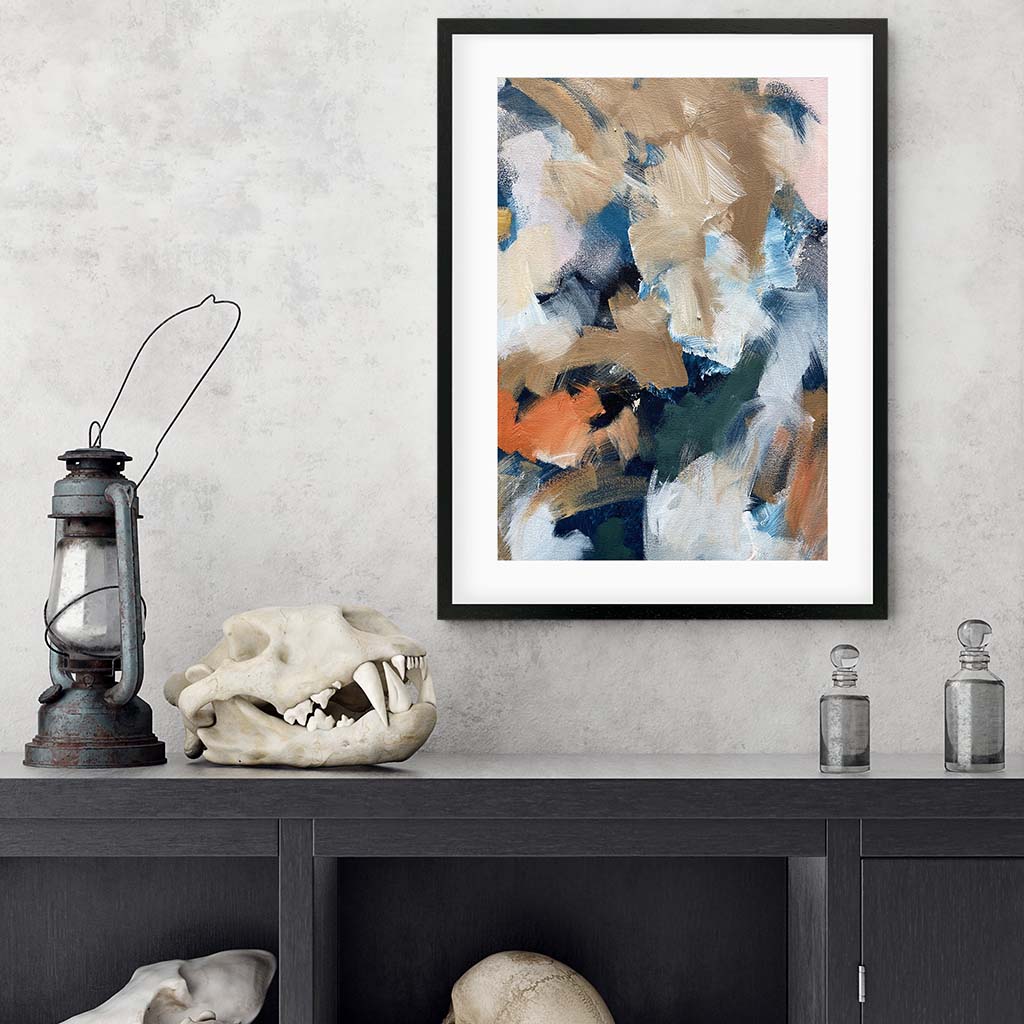 Abstract 505 Art Print-framed-Wall Art Print-Abstract House