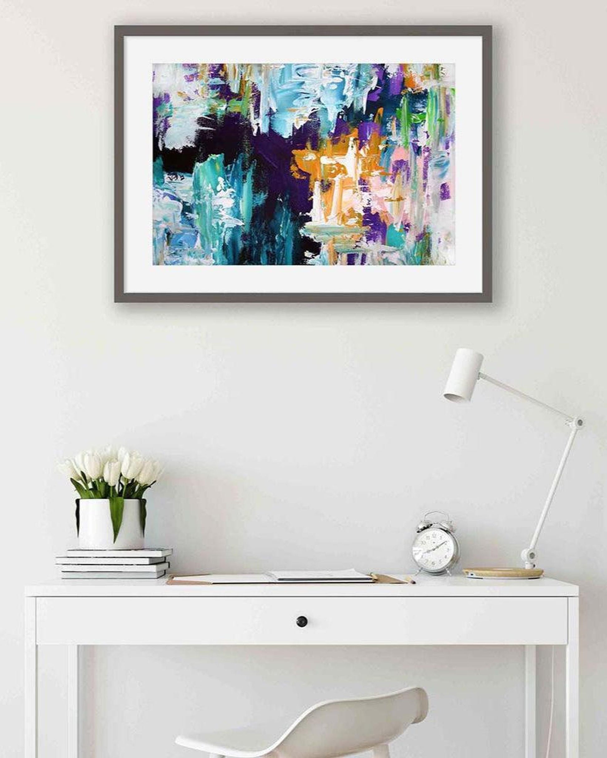 Abstract 169 Framed Art-framed-Wall Art Print-Abstract House