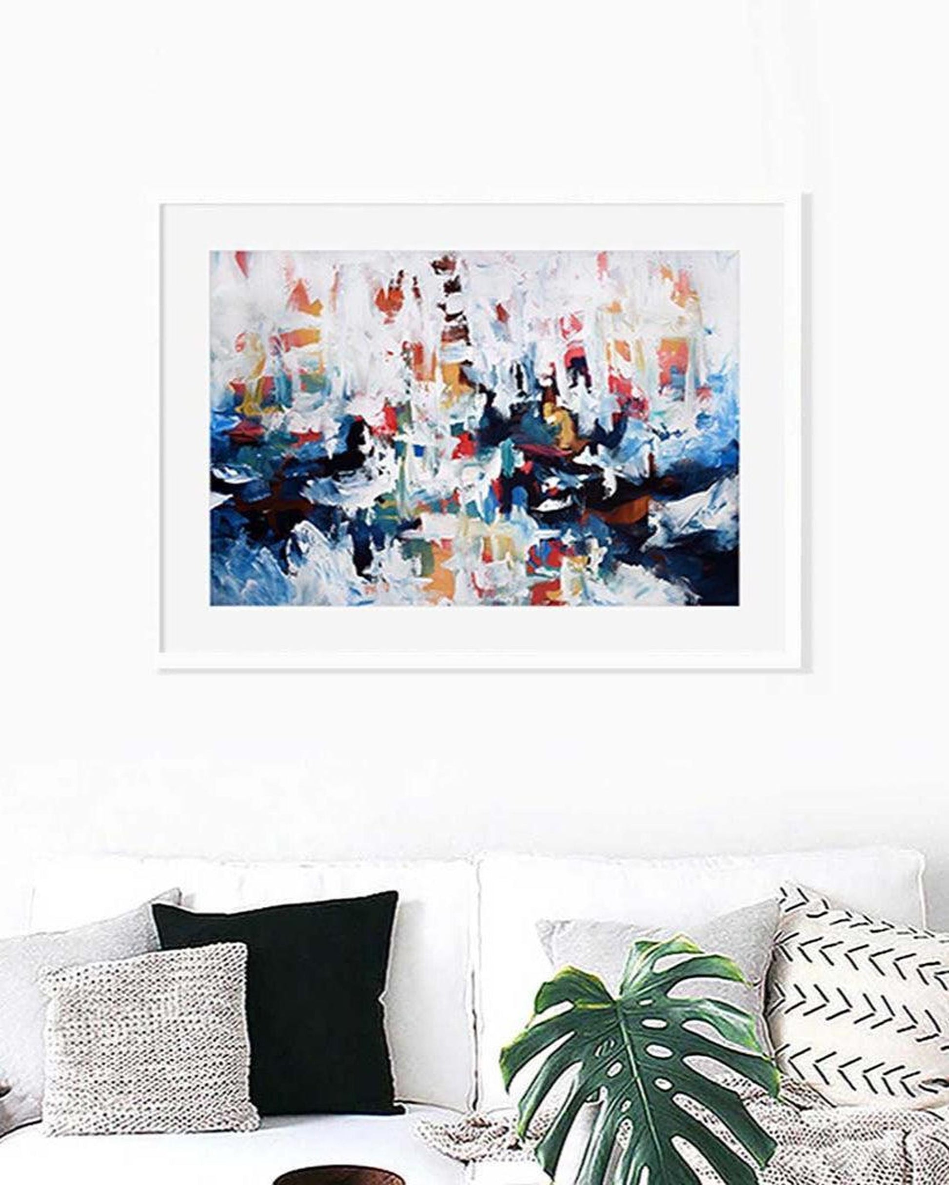 Abstract 194 Framed Art-framed-Wall Art Print-Abstract House