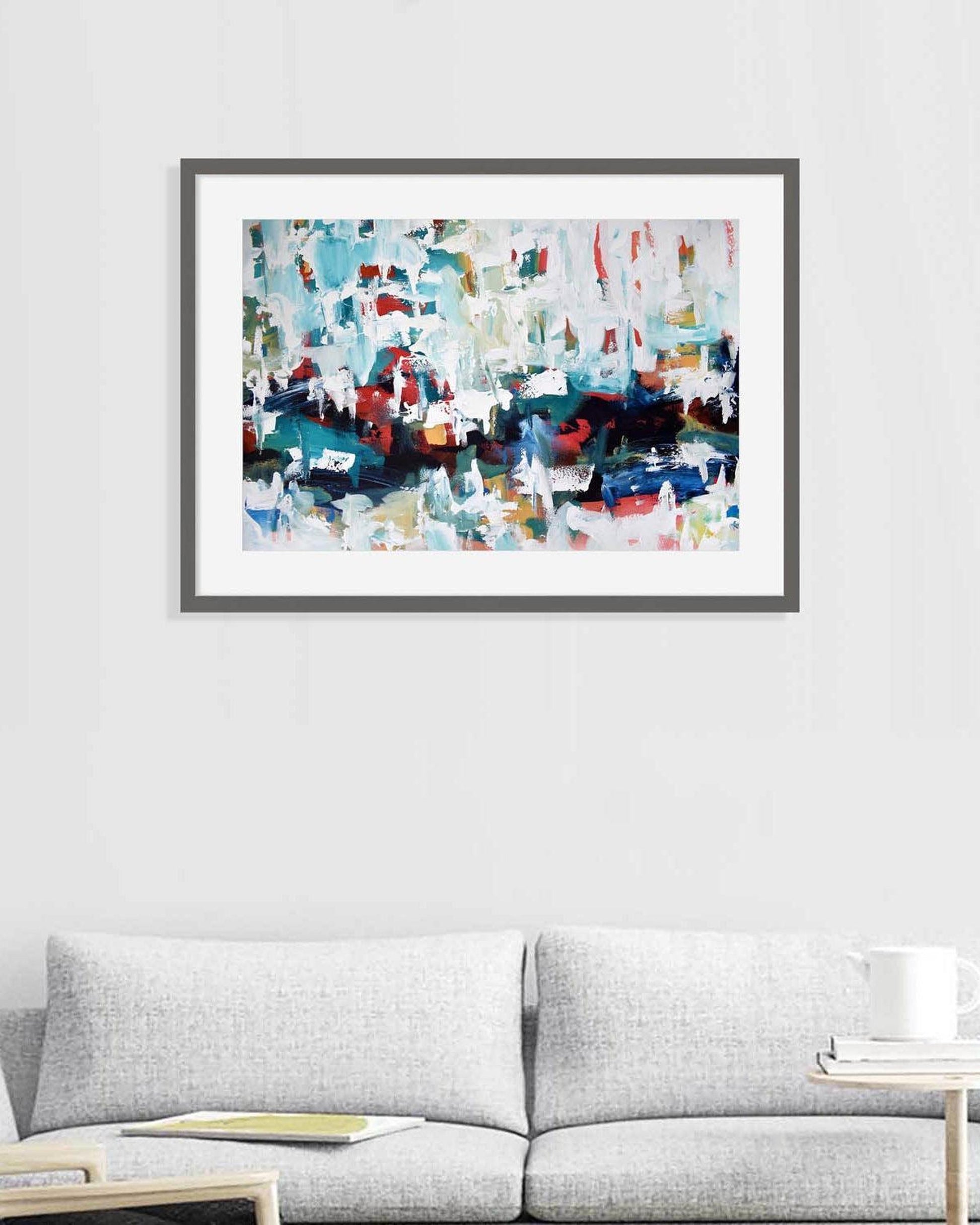 Abstract 199 Framed Art-framed-Wall Art Print-Abstract House