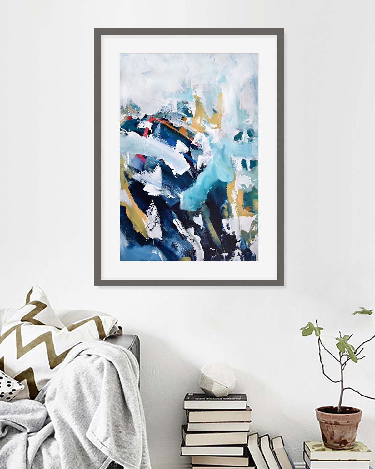 Abstract 201 Framed Art-framed-Wall Art Print-Abstract House