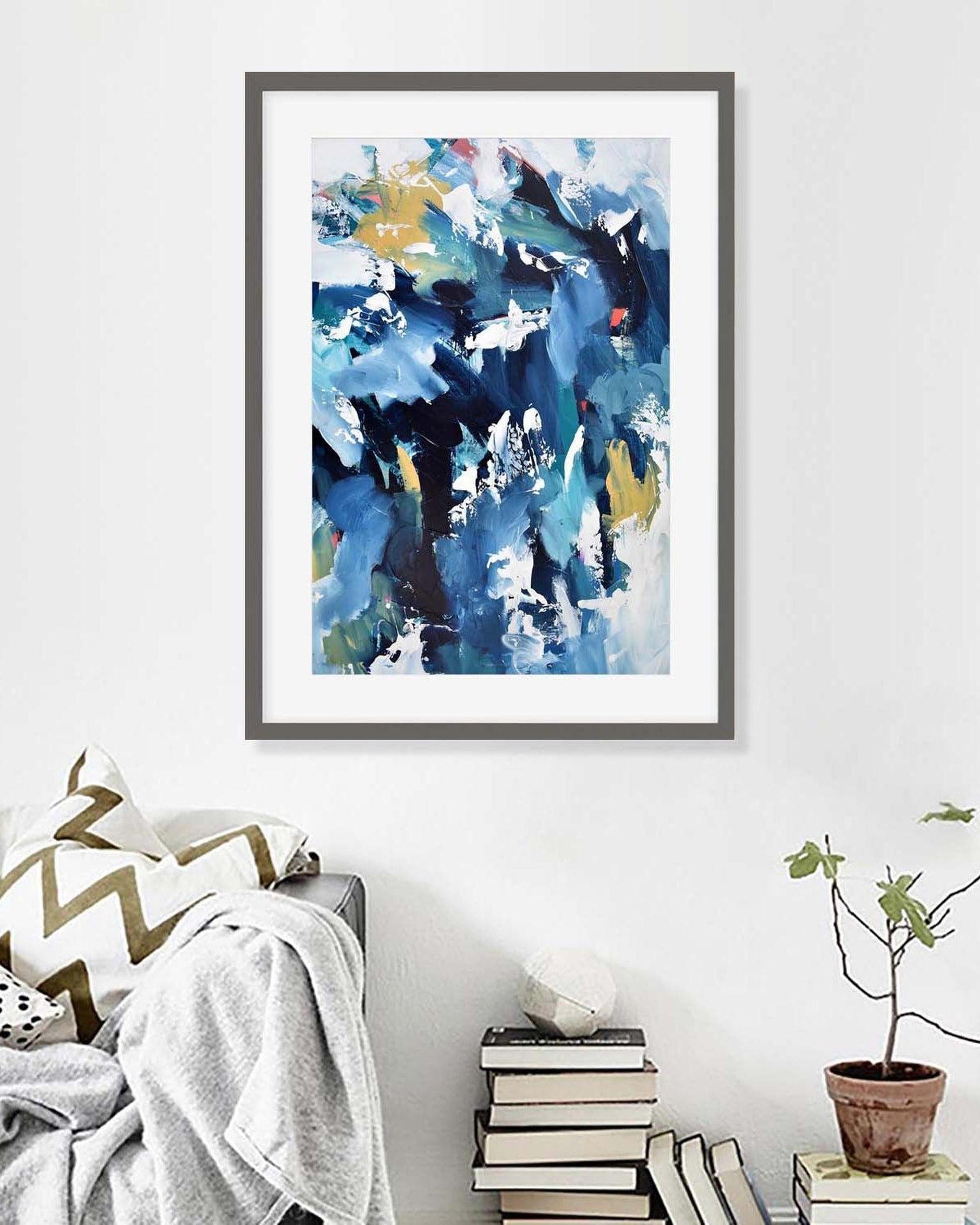 Abstract 203 Framed Art-framed-Wall Art Print-Abstract House