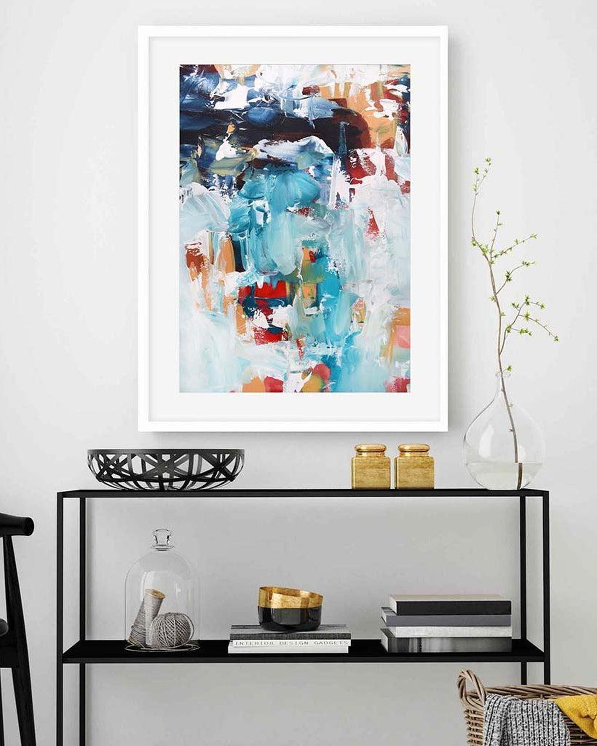 Abstract 212 Framed Art-framed-Wall Art Print-Abstract House