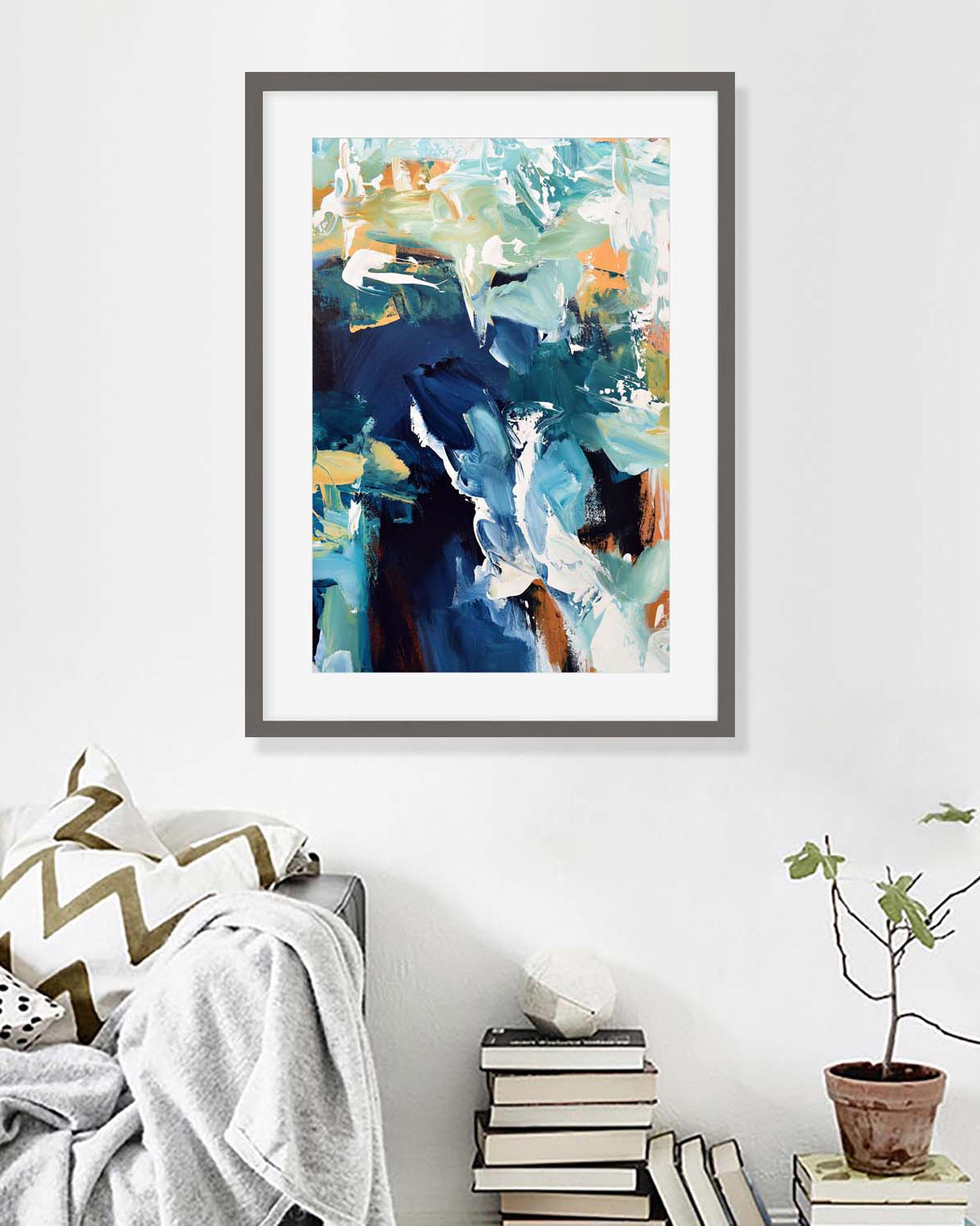 Abstract 218 Framed Art-framed-Wall Art Print-Abstract House