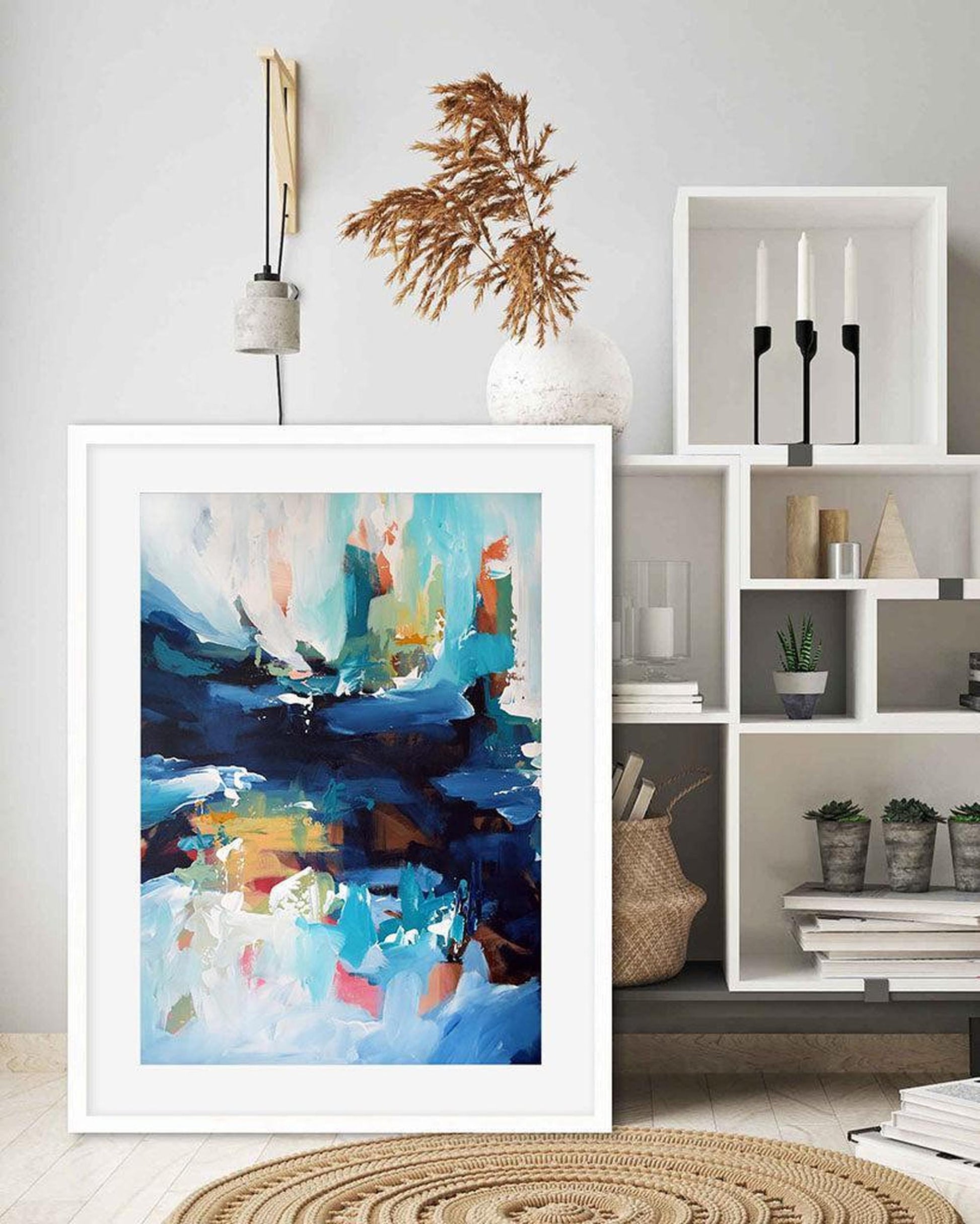 Abstract 346 Framed Art-framed-Wall Art Print-Abstract House