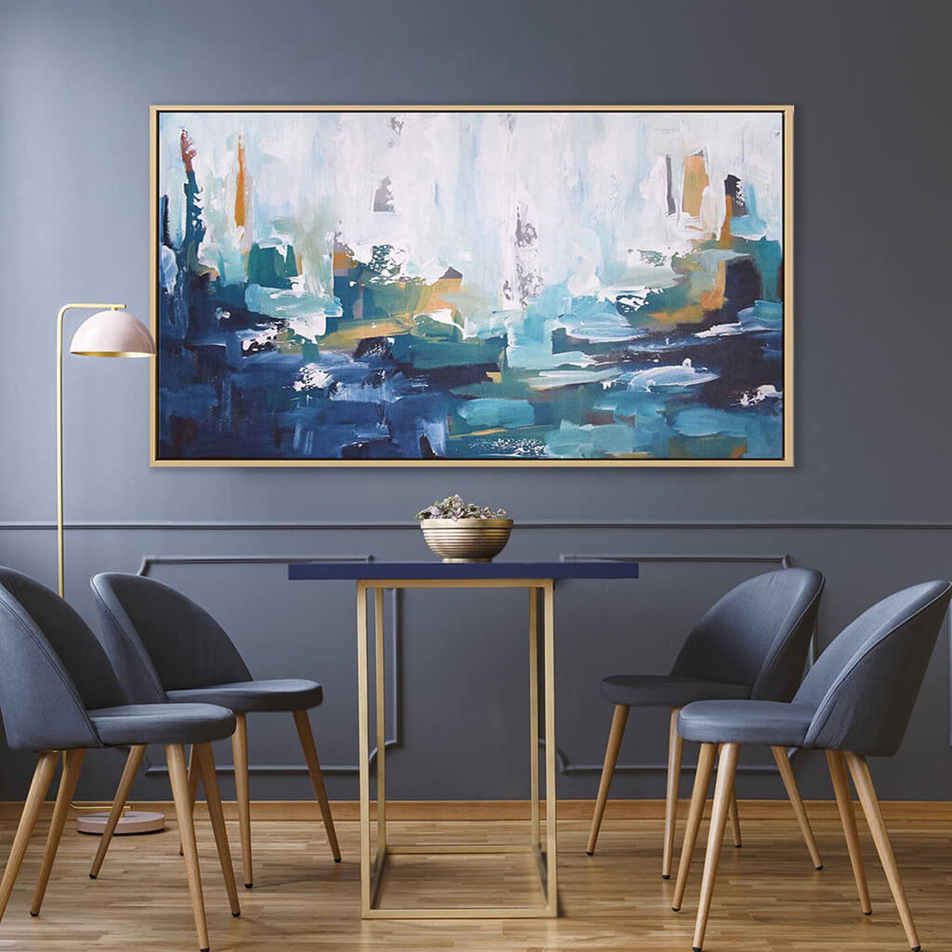 Abstract 403 Framed Canvas-framed-Canvas Prints-Abstract House