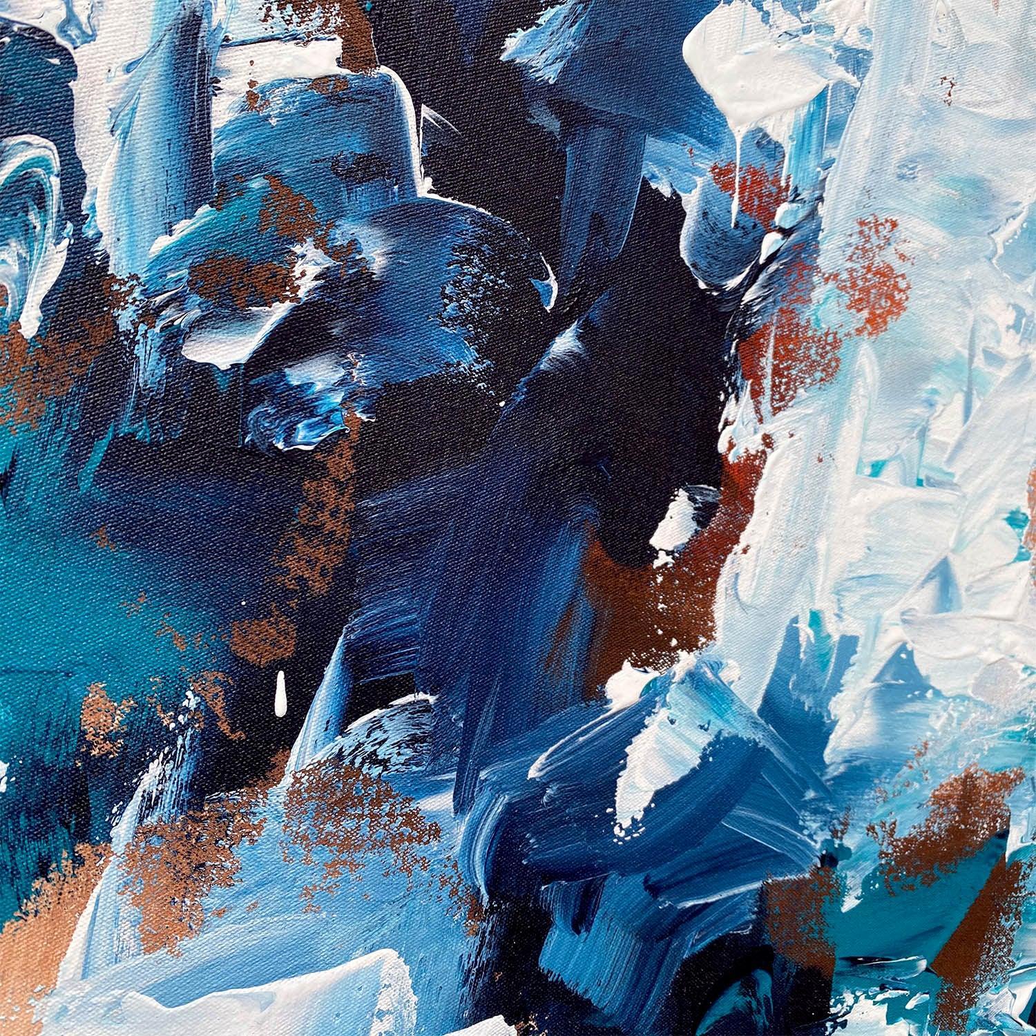 Oceans Between Us - Original Painting-framed-Painting-Abstract House