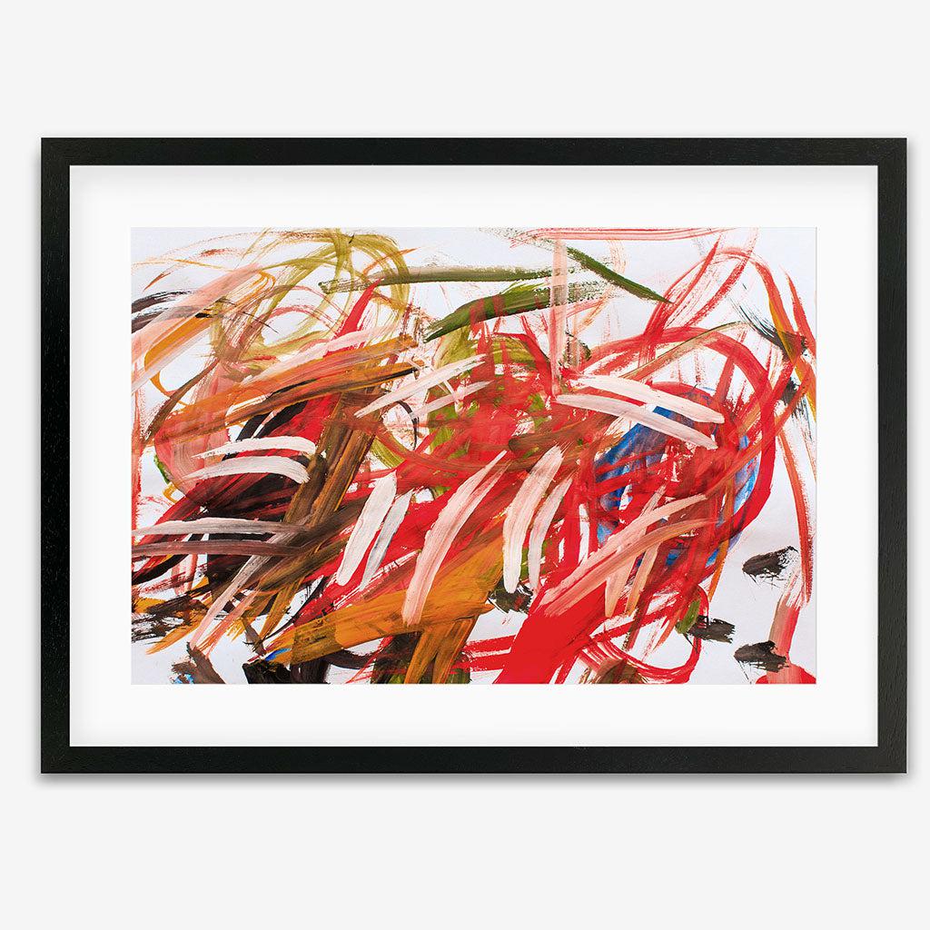 Abstraction 563 Art Print - Black Frame - Abstract House