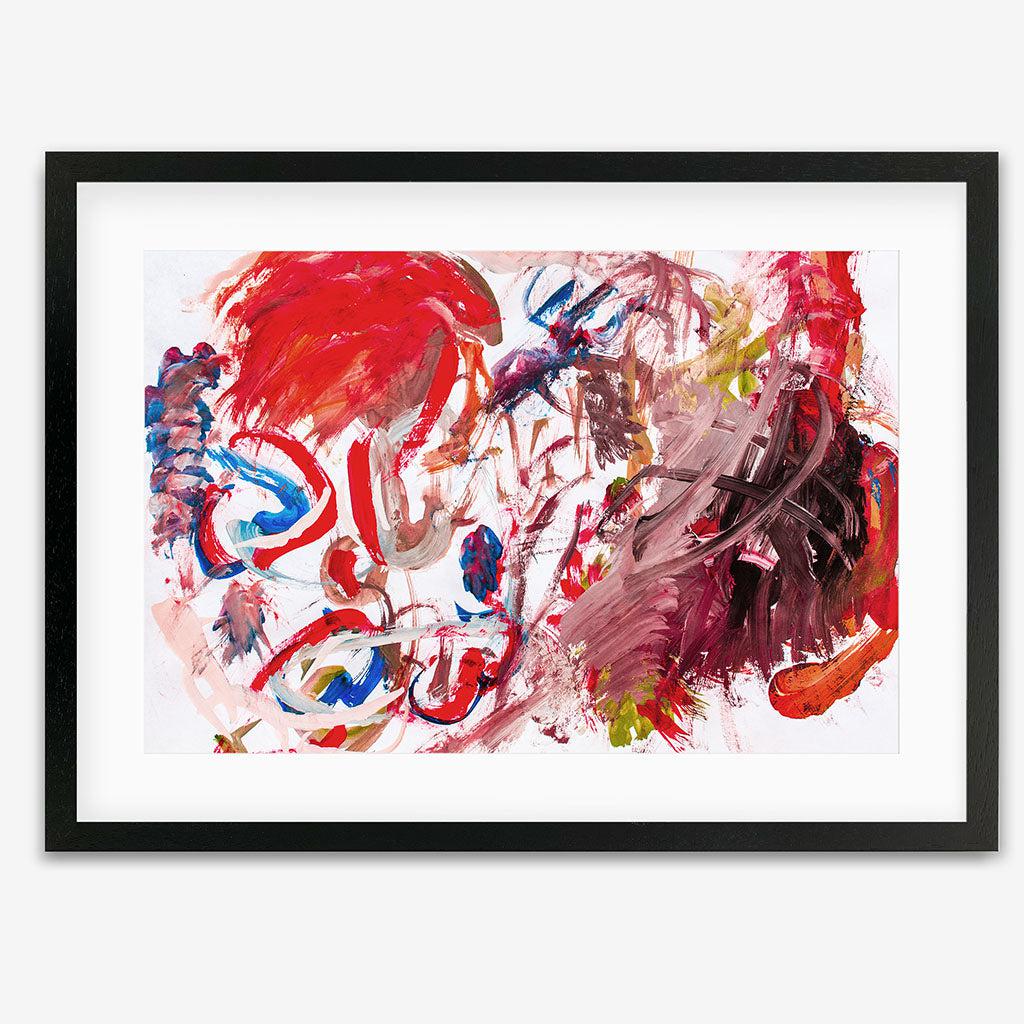 Abstraction 564 Art Print - Black Frame - Abstract House