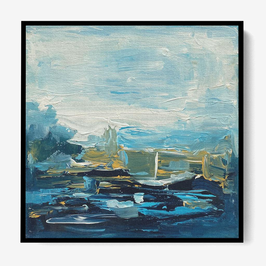 Quiet Space Original Painting - - Abstract House