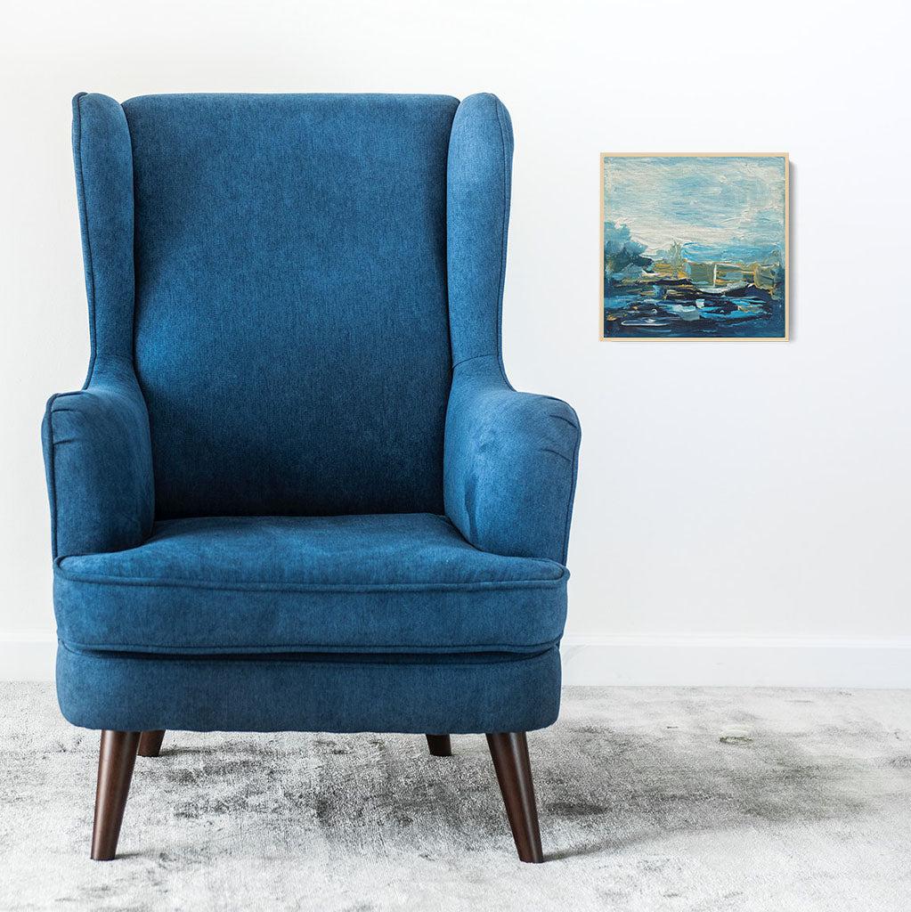 Quiet Space Original Painting - - Abstract House