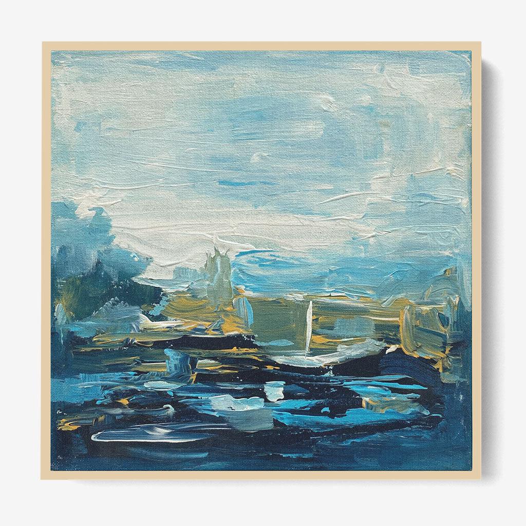 Quiet Space Original Painting - - Abstract House