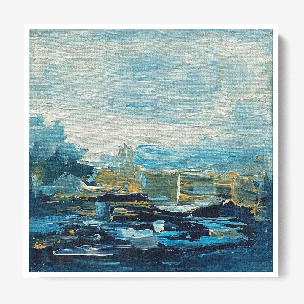 Quiet Space Original Painting - - Abstract House