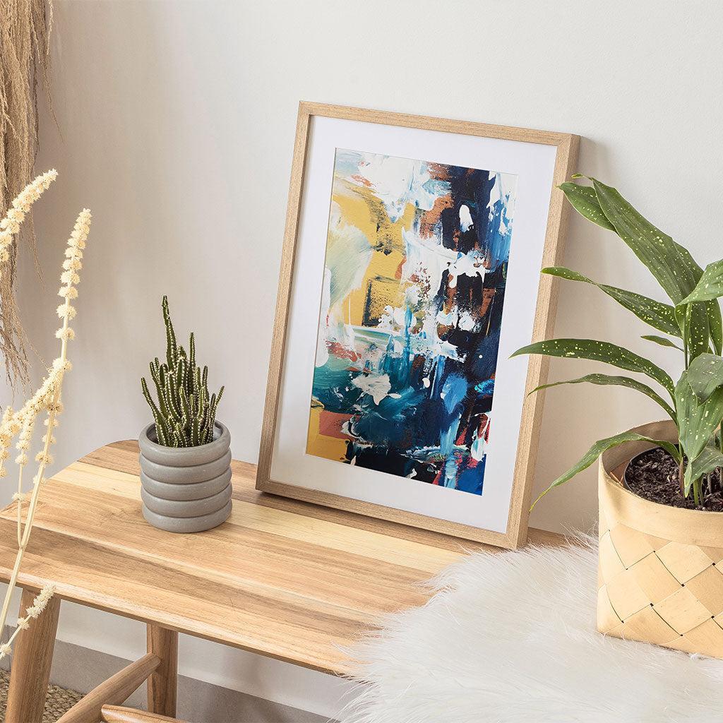 Colour Block 44 Limited Edition Print-framed-Limited Edition-Abstract House