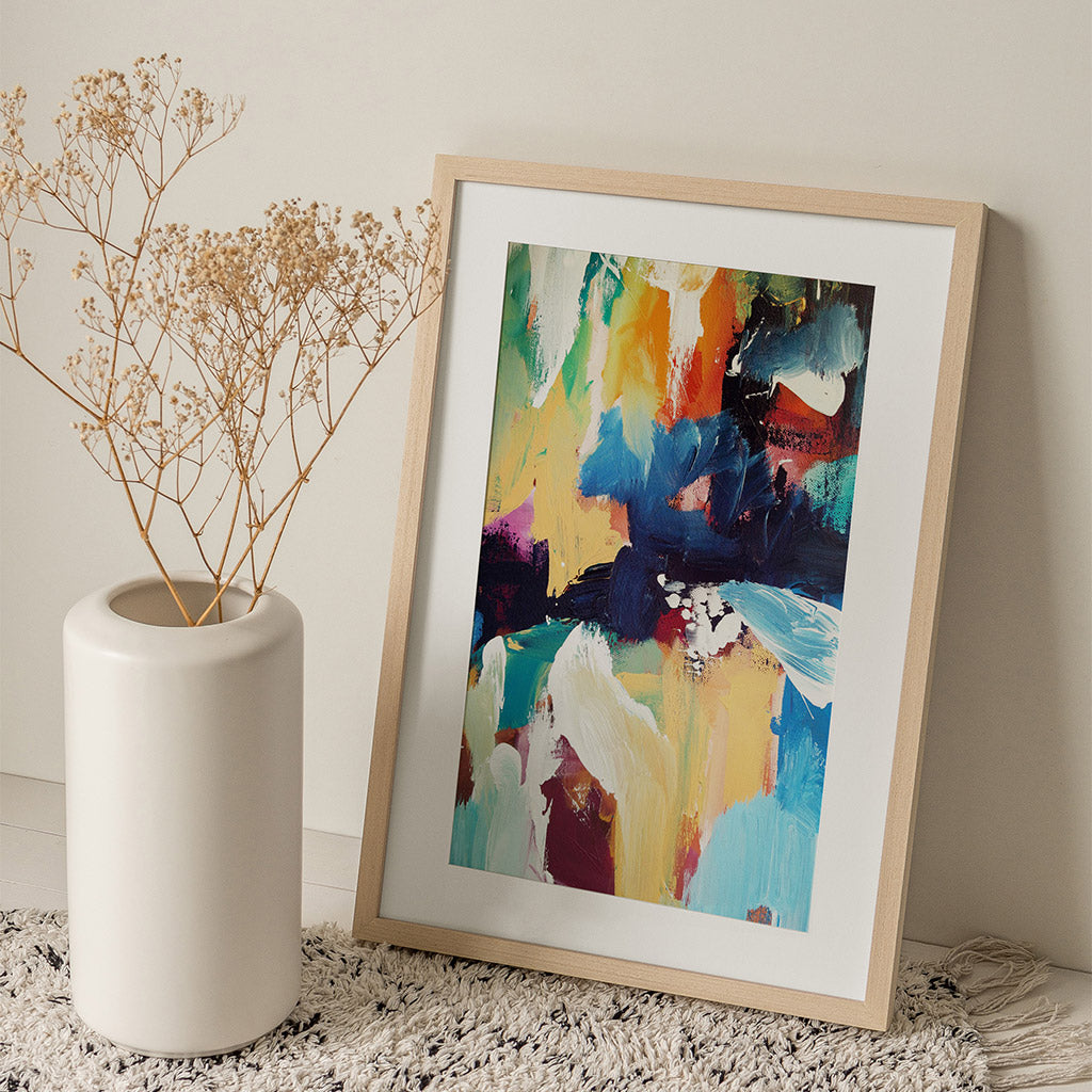 Colour Block 47 Limited Edition Print-framed-Limited Edition-Abstract House