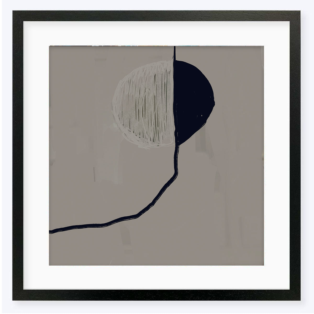 Moonlit Skies Framed Art Print-framed-Square Art Prints-Abstract House
