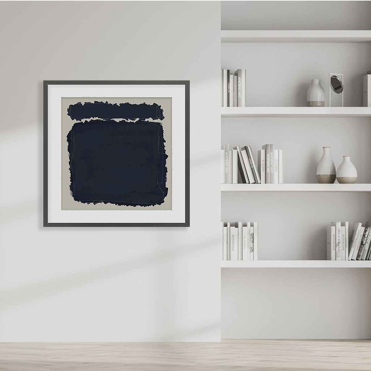 Rothko Illustrations Framed Art Print-framed-Square Art Prints-Abstract House