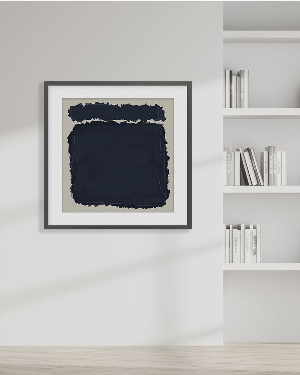 Rothko Illustrations Framed Art-framed-Square Art Prints-Abstract House