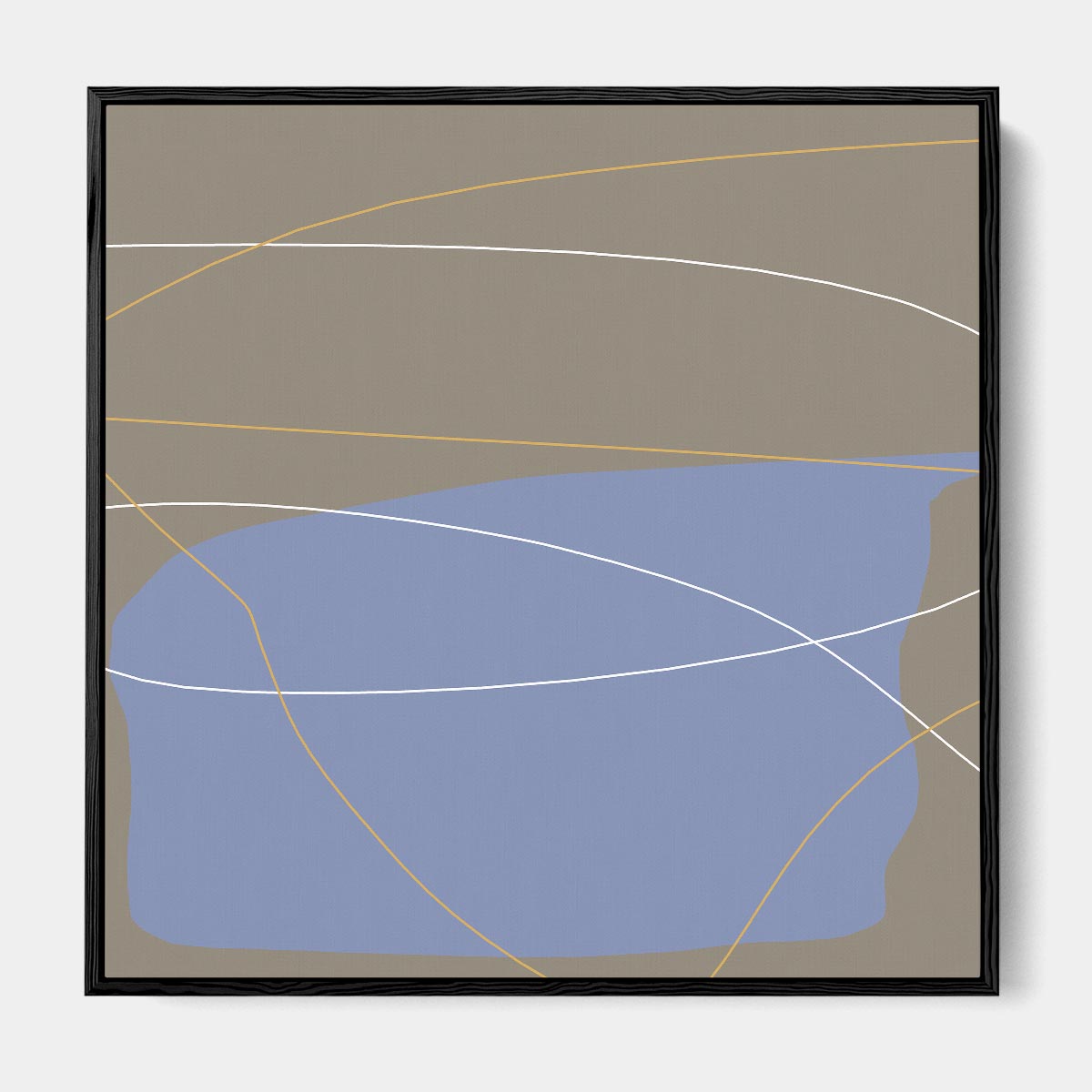 Into Abstraction Framed Canvas-framed-Square Canvas Prints-Abstract House