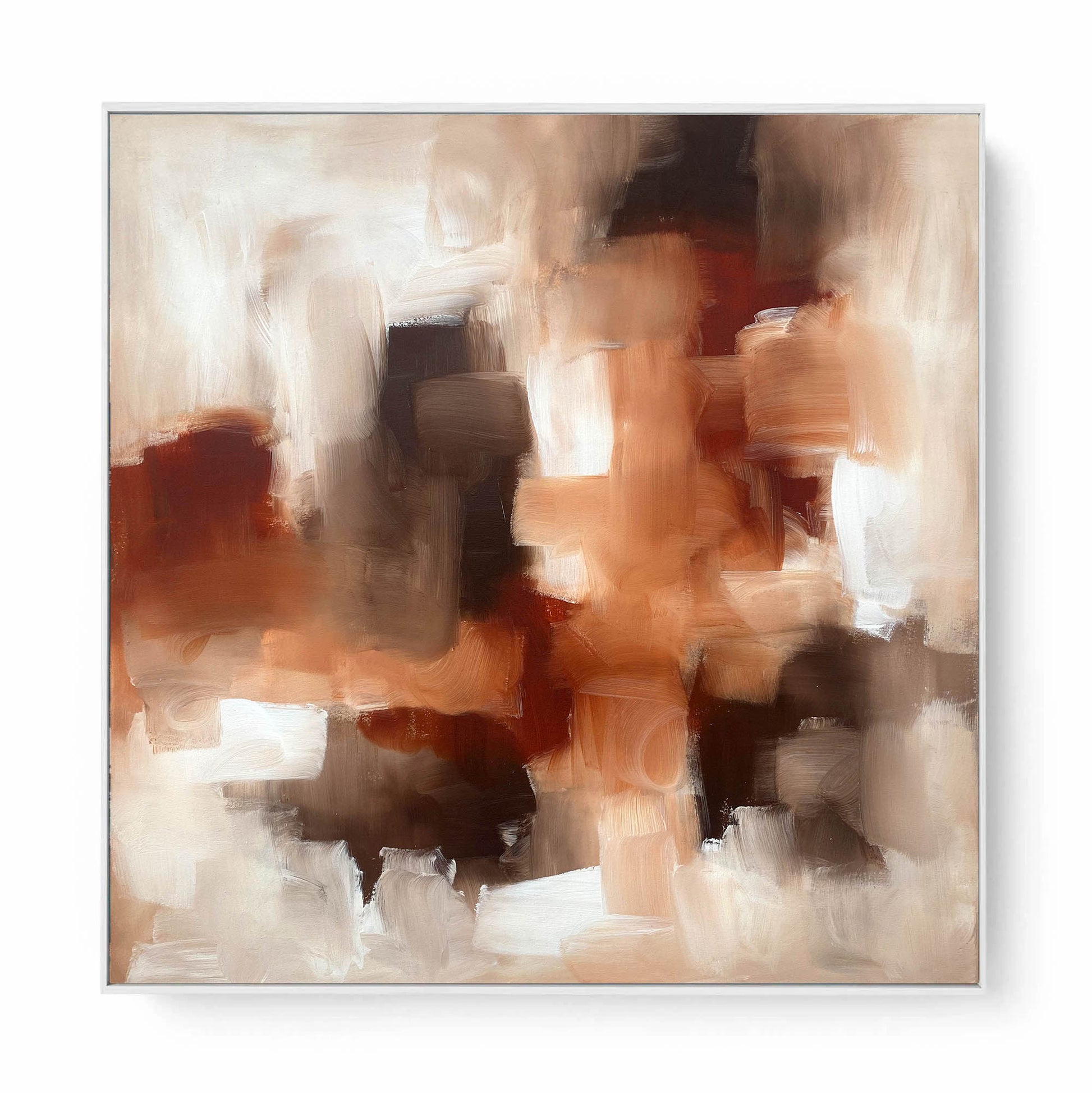 Stay - Original Painting-framed-Painting-Abstract House