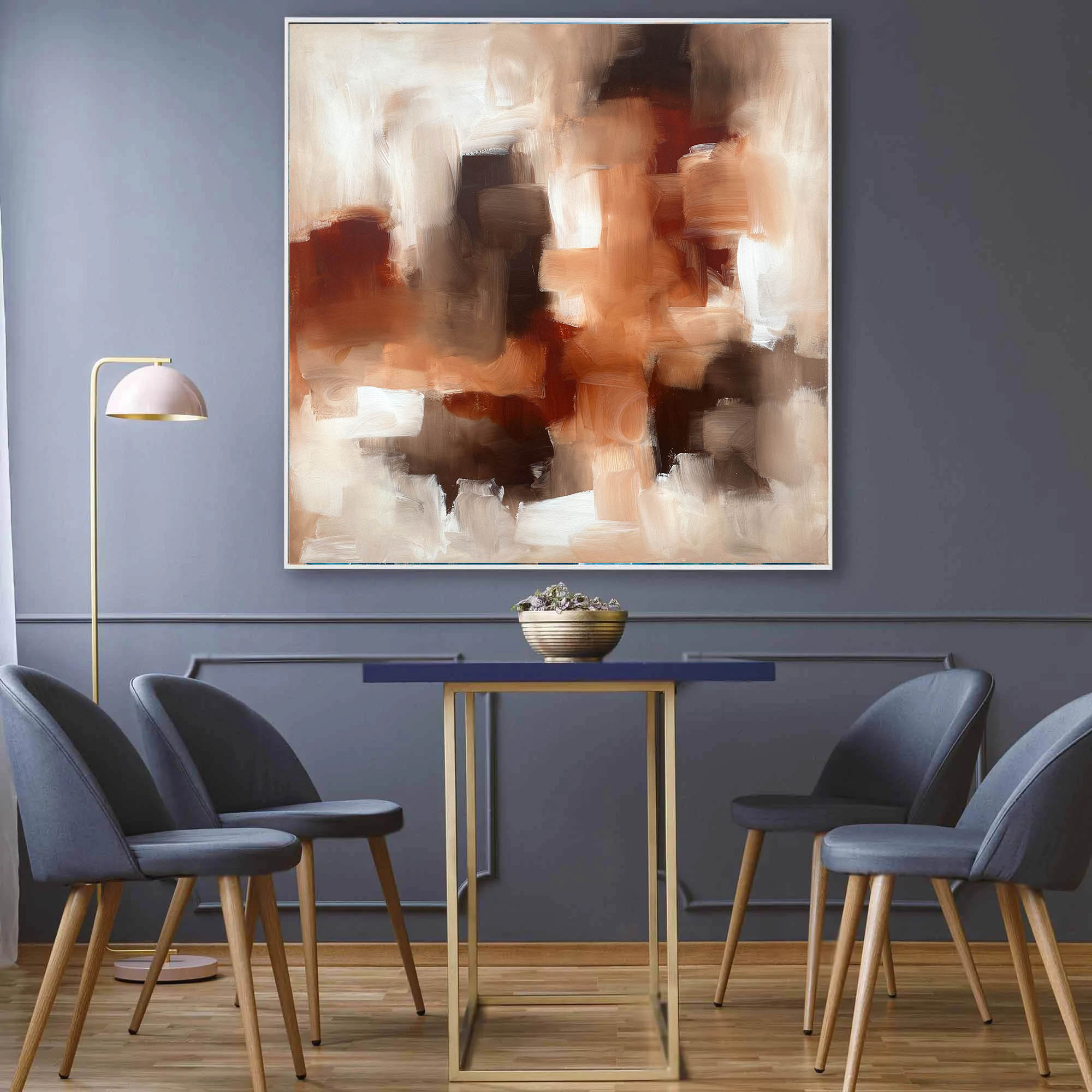 Stay - Original Painting-framed-Painting-Abstract House