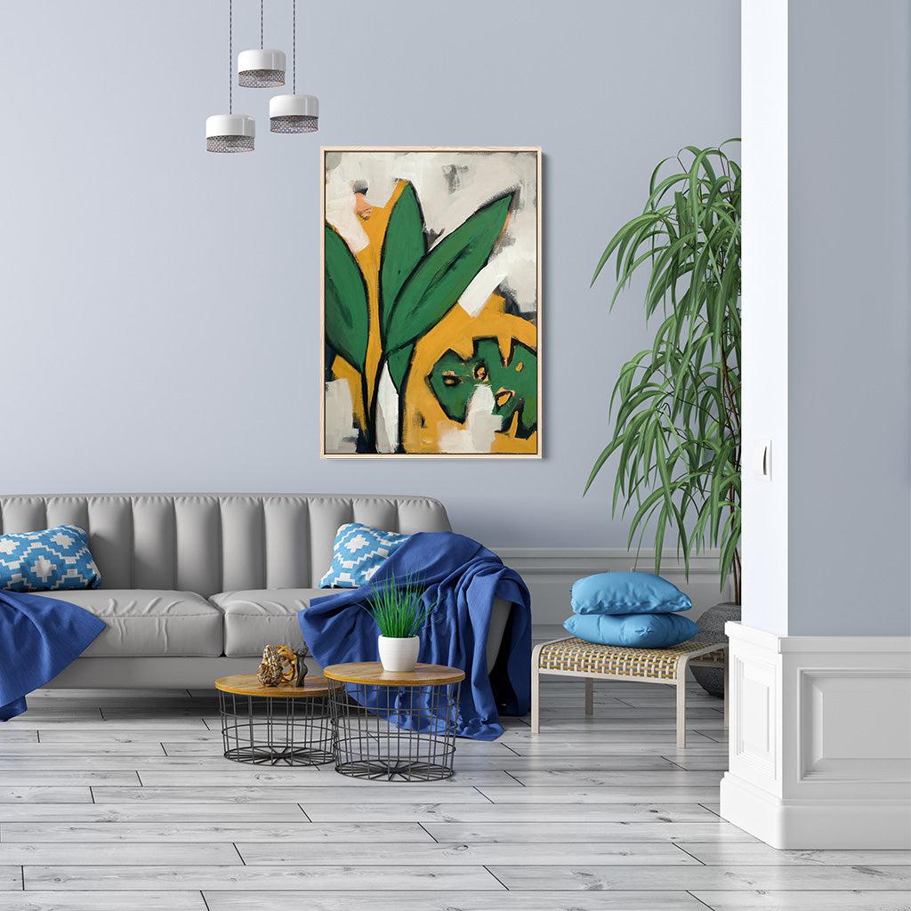 Summer Garden Original Painting - - Abstract House