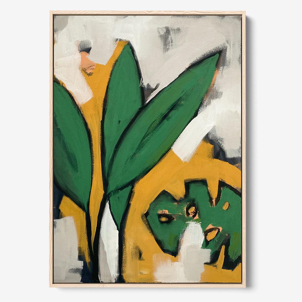 Summer Garden Original Painting - - Abstract House