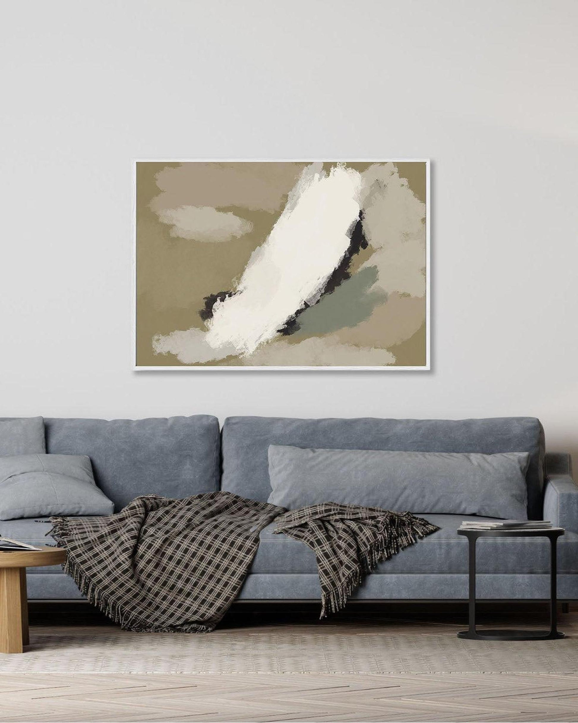 The Olive Branch Framed Canvas-framed-Canvas Prints-Abstract House