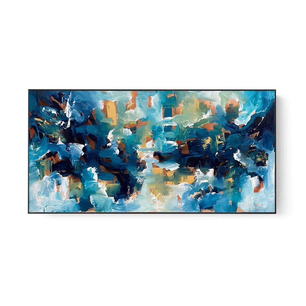 The Morning After - Original Painting-framed-Painting-Abstract House