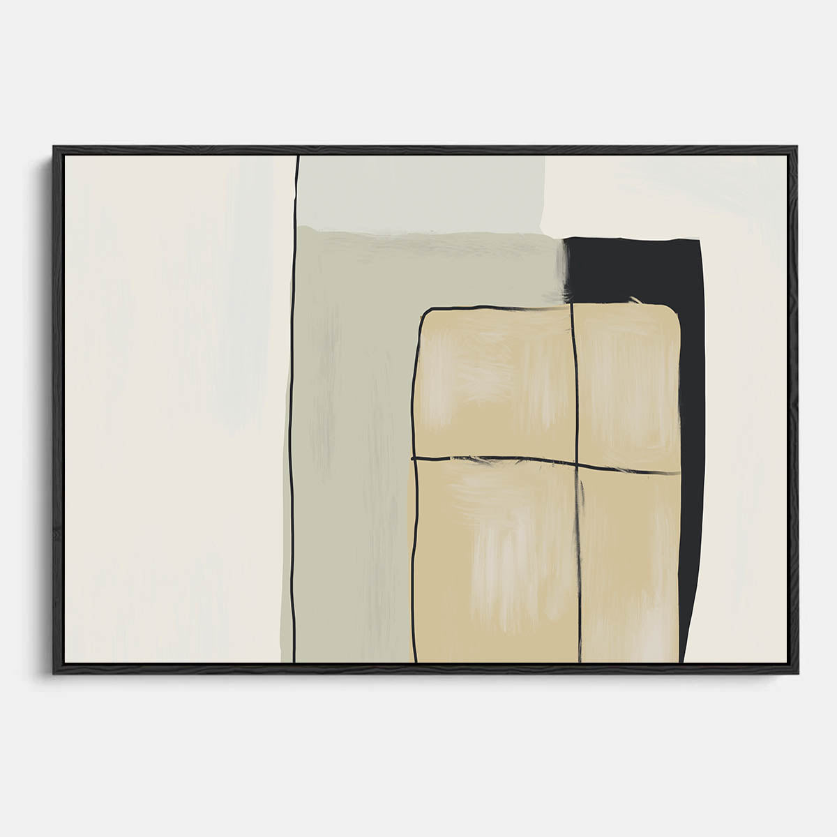 Untitled VI Framed Canvas-framed-Canvas Prints-Abstract House