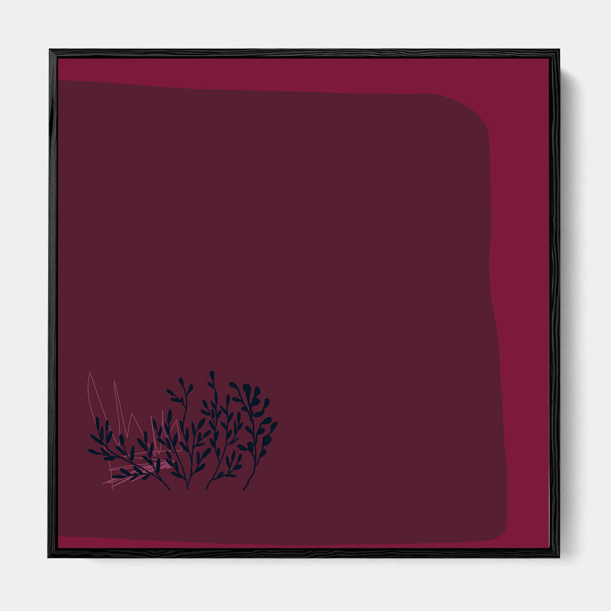 Viva Magenta III Framed Canvas-framed-Square Canvas Prints-Abstract House