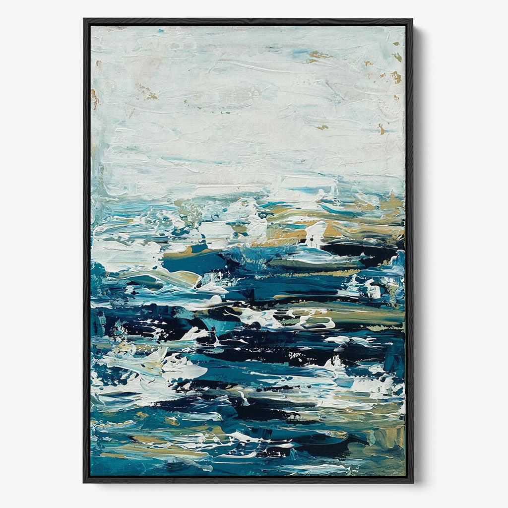 Warm Ocean Original Painting - - Abstract House