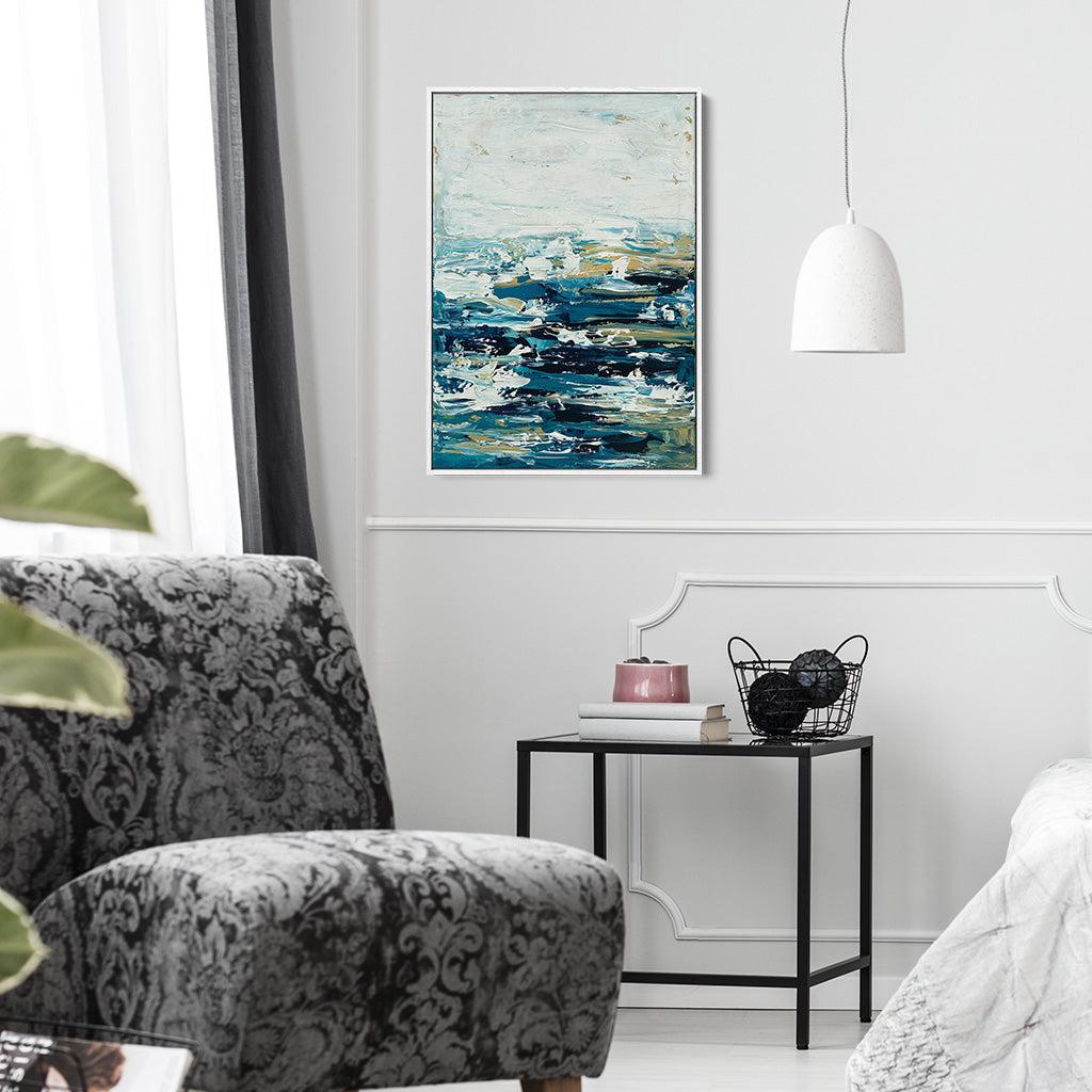 Warm Ocean Original Painting - - Abstract House