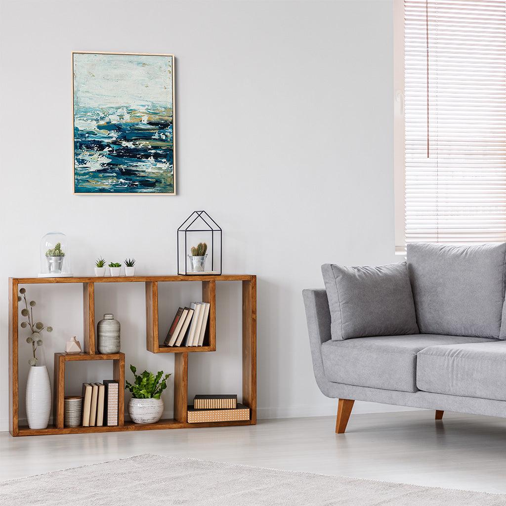 Warm Ocean Original Painting - - Abstract House