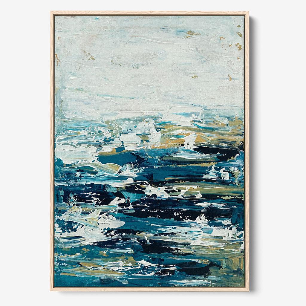 Warm Ocean Original Painting - - Abstract House