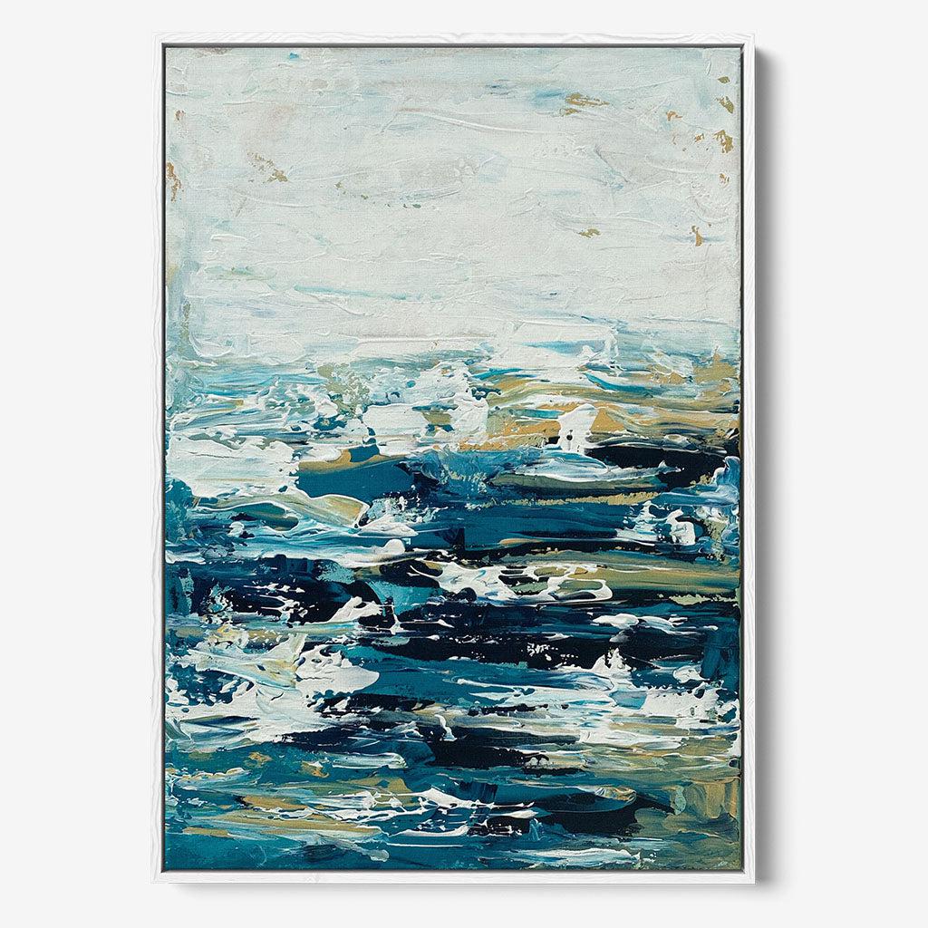 Warm Ocean Original Painting - - Abstract House