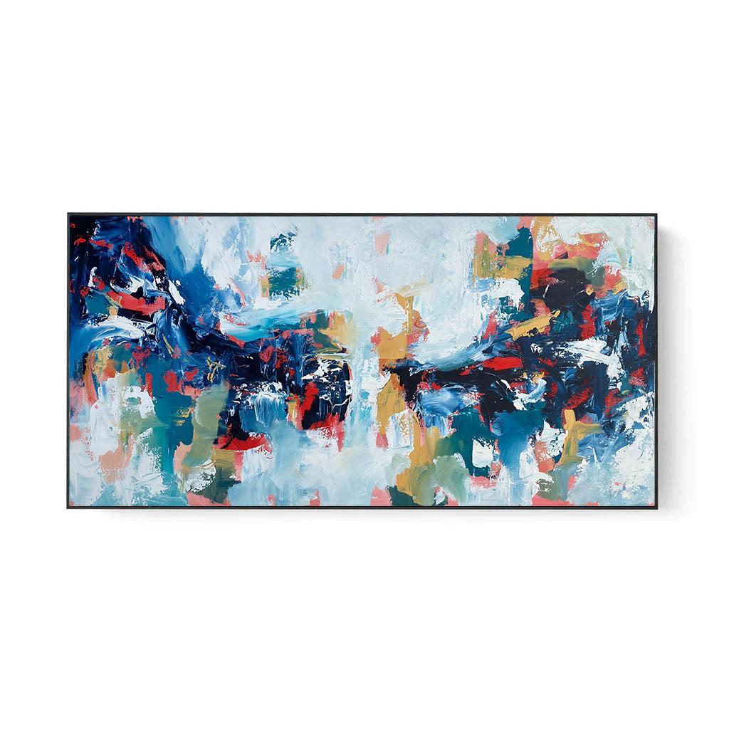 Wasting Emotions - Original Painting-framed-Painting-Abstract House