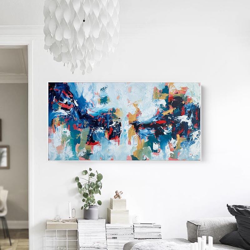 Wasting Emotions - Original Painting-framed-Painting-Abstract House