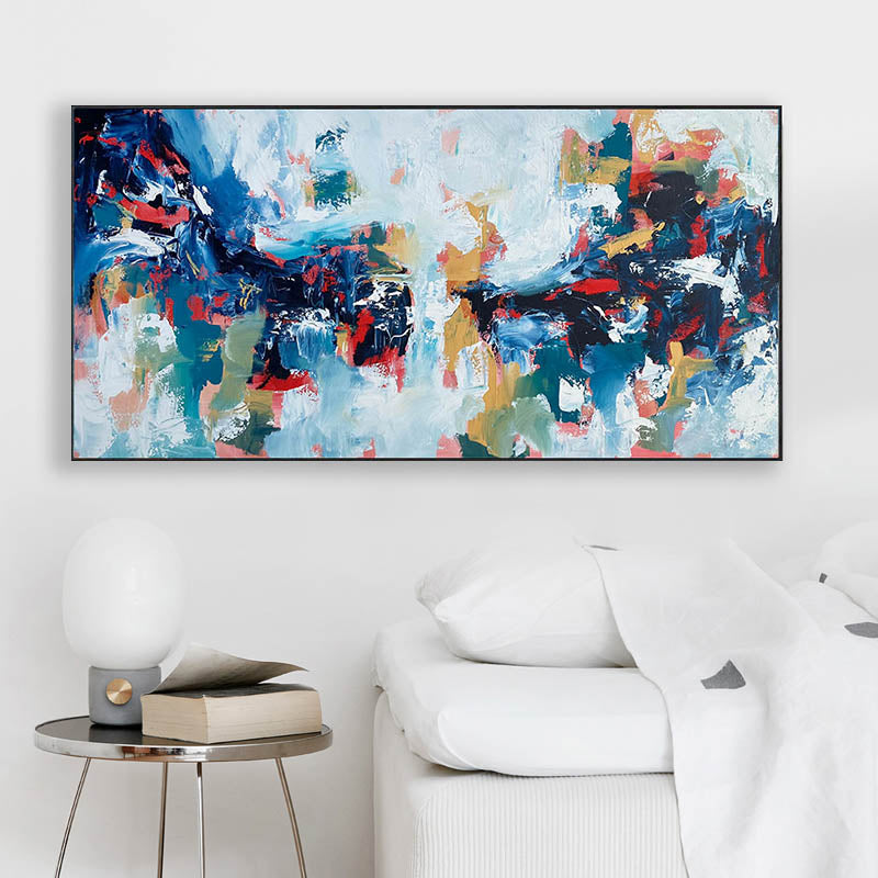 Wasting Emotions - Original Painting-framed-Painting-Abstract House